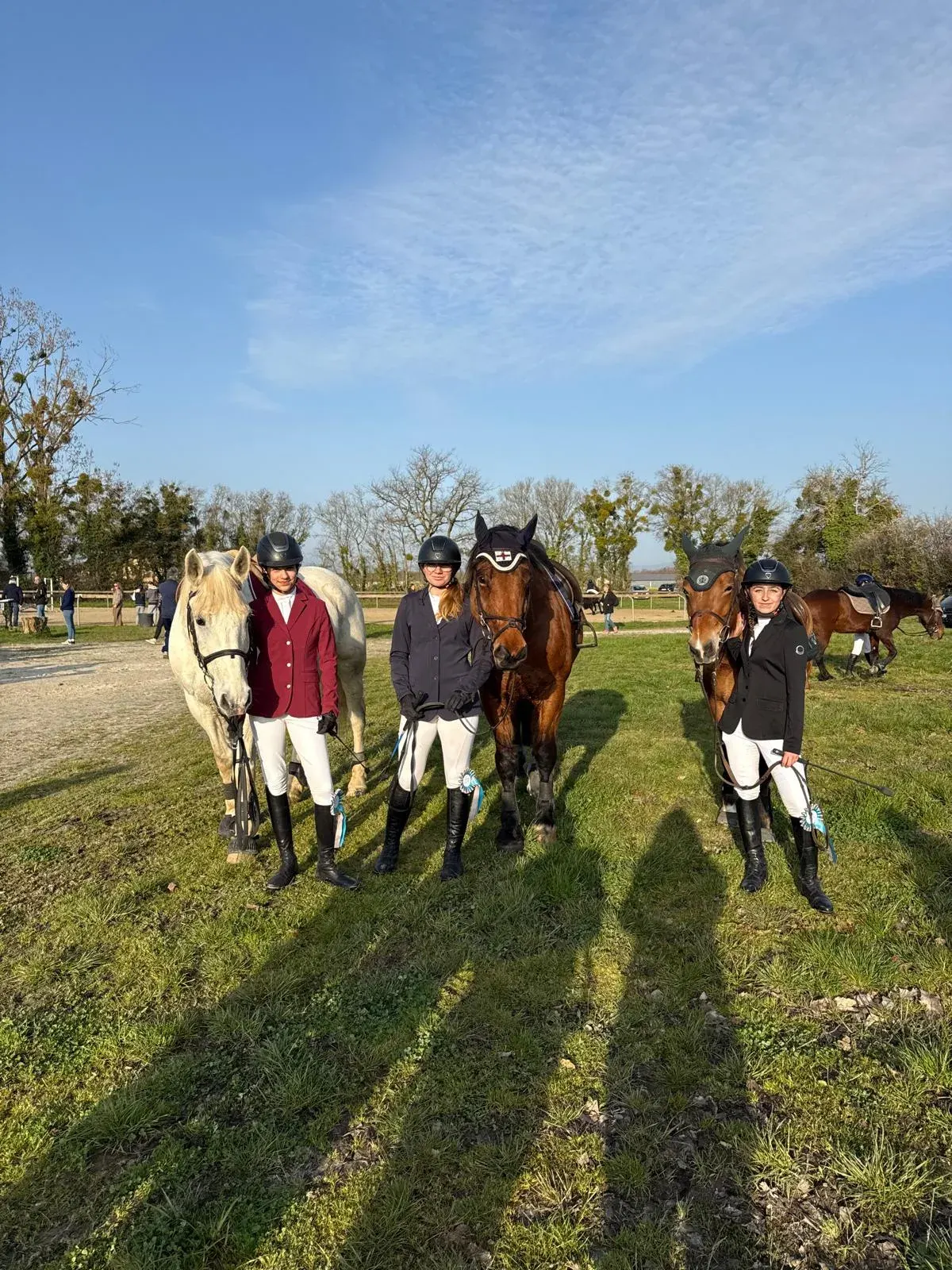 L’équipe en tenue de concours